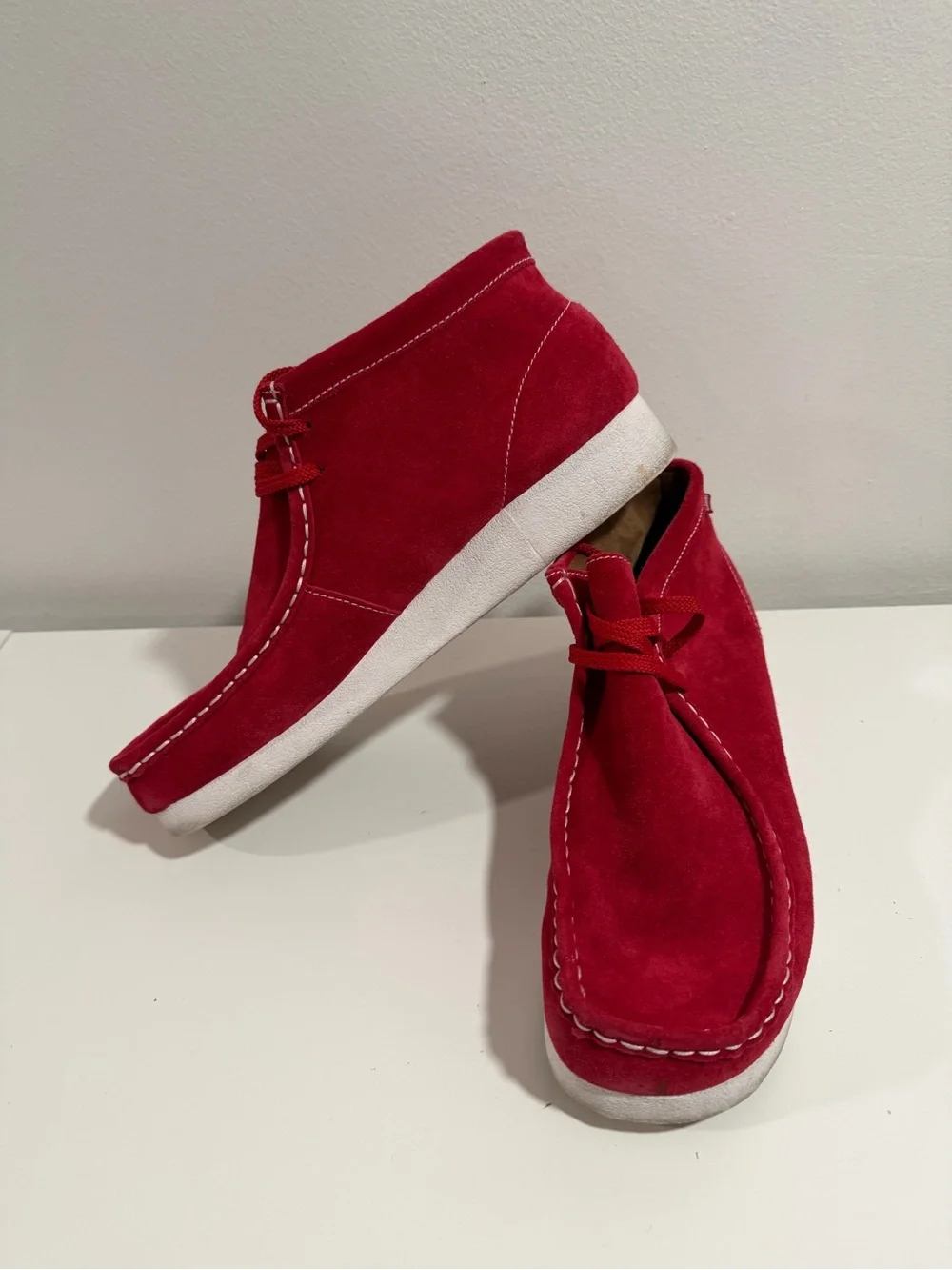 Clarks Padmore Men’s Red Suede Wallabee Boot